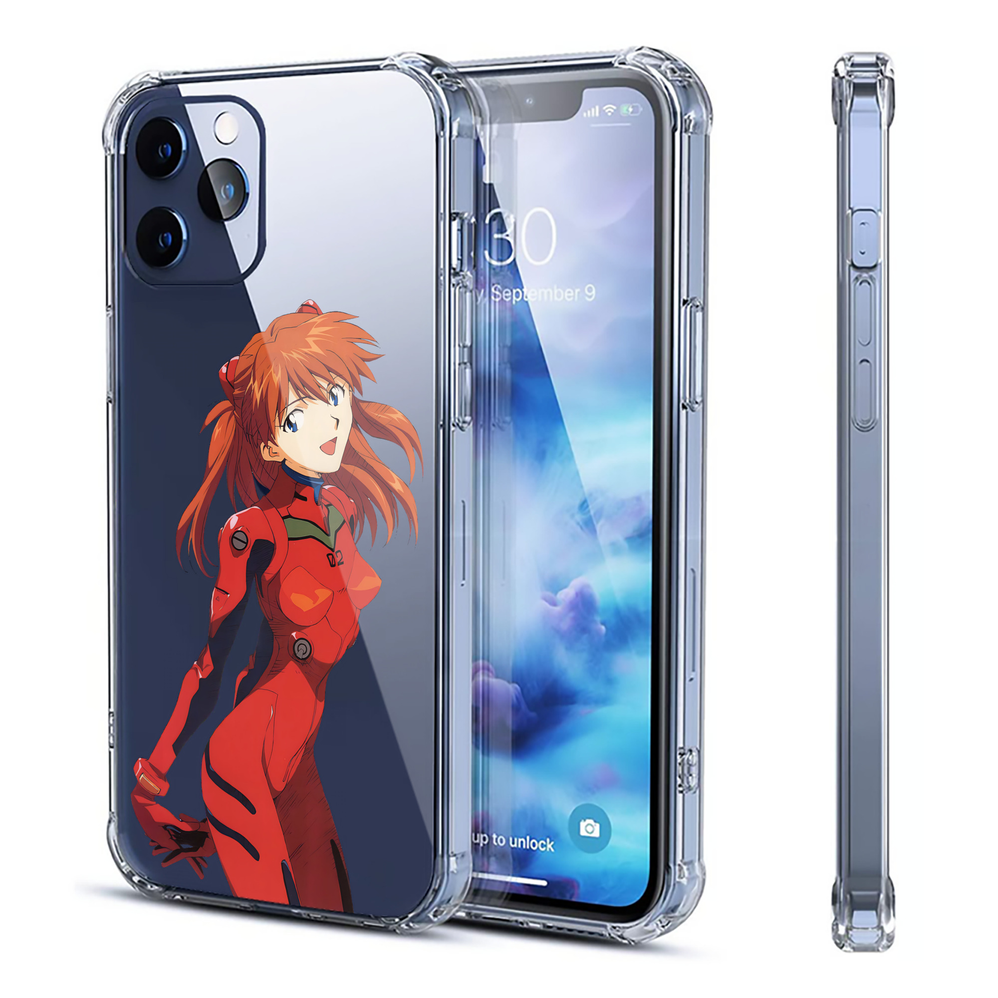 （画像用） EVA 新世紀エヴァンゲリオン 【iPhone 12シリーズ対応】透明スマホケース（クリアソフトケース）